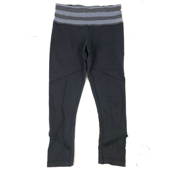 LULULEMON Athletica Women's Tracks Pant Black Ankle Zip Jogger  size 6 - Picture 2 of 11